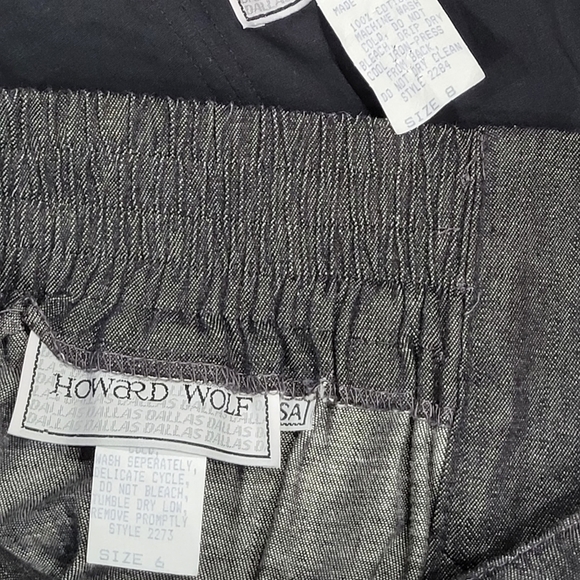 Howard Wolf Denim Strapless Skirt Set Sequin Bustier Women’s Sz 8 Skirt Sz 6 Top - Picture 10 of 14